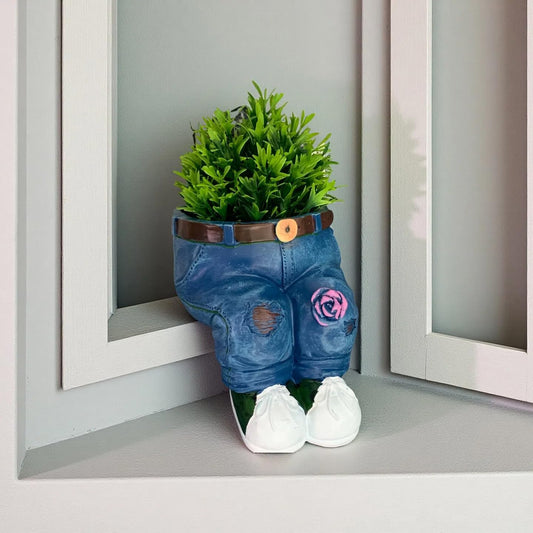 🌷Kreatívne 3D kvetináč v tvare džínsov