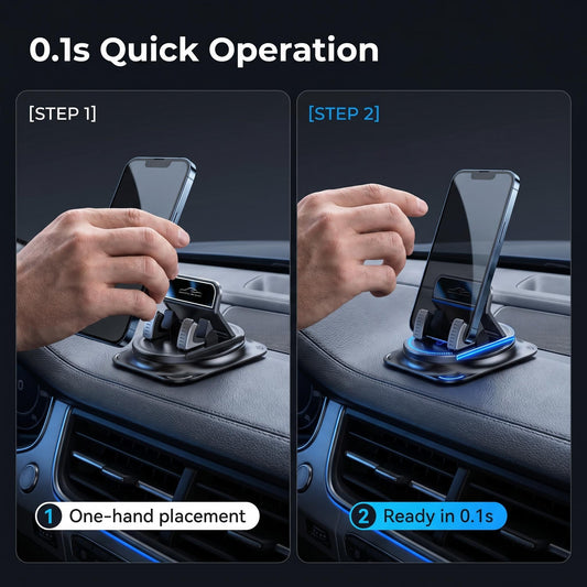 📱Stabilný Držiak na Mobil do Auta 360° – protišmykový & bezpečný! 🚗
