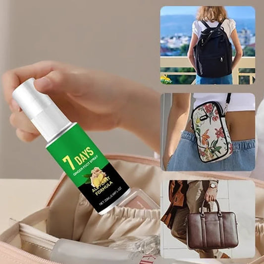 🔥Kúp 1 získaj 1 zadarmo🔥Exfoliačný sprej na nohy so zázvorom – 7 dní