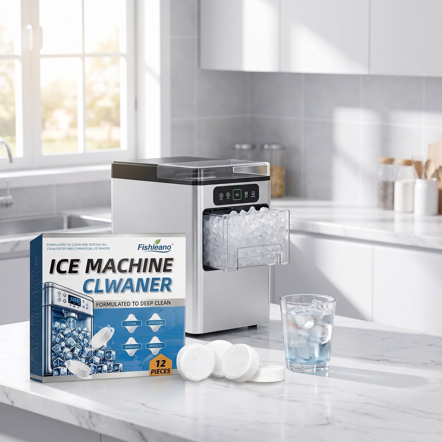 ❄️ Čistý ľad z vášho výrobníka – efektívne čistiace tablety! 🧊