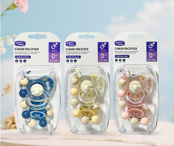 🍼✨ Silikónový cumlík s klipom – ako mamičkino prsie, bezpečný a praktický!