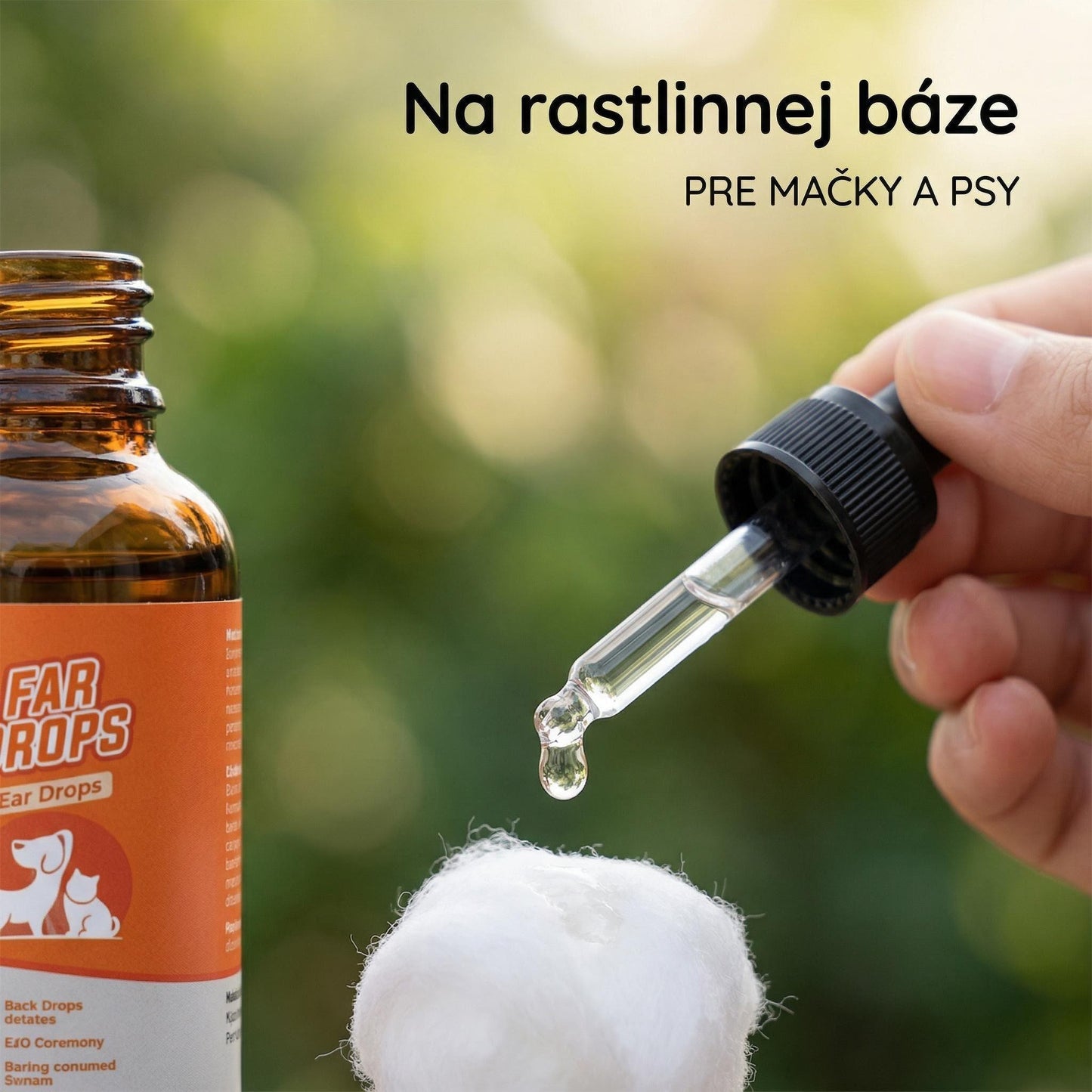 🔥Kúp 1 získaj 1 zadarmo🔥🐶 Prírodné kvapky do uší pre psov a mačky – úľava od svrbenia a zápachu! 🐱
