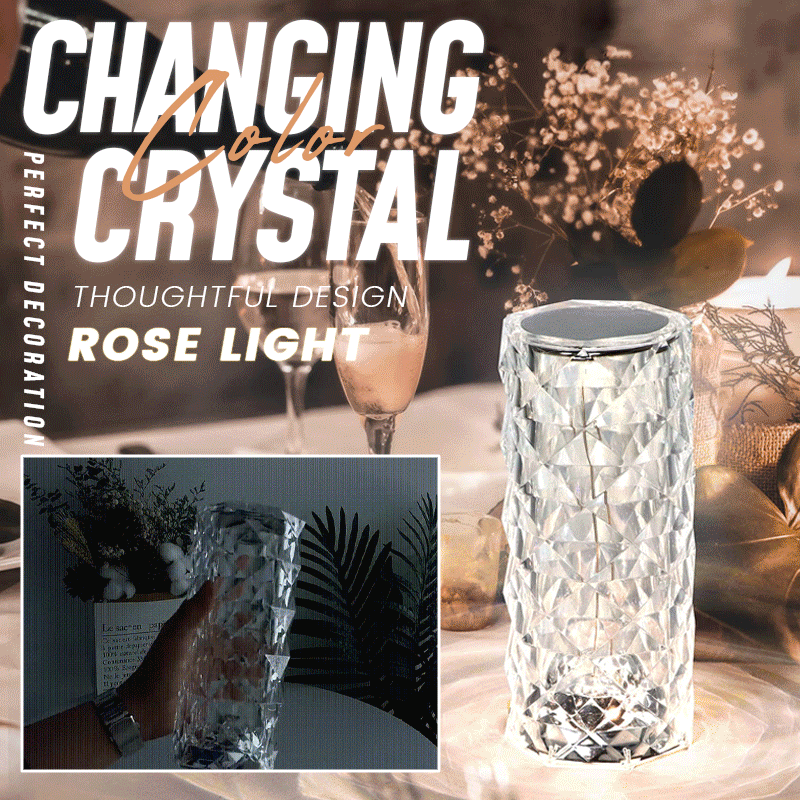 Dotyková lampa Rose Crystal