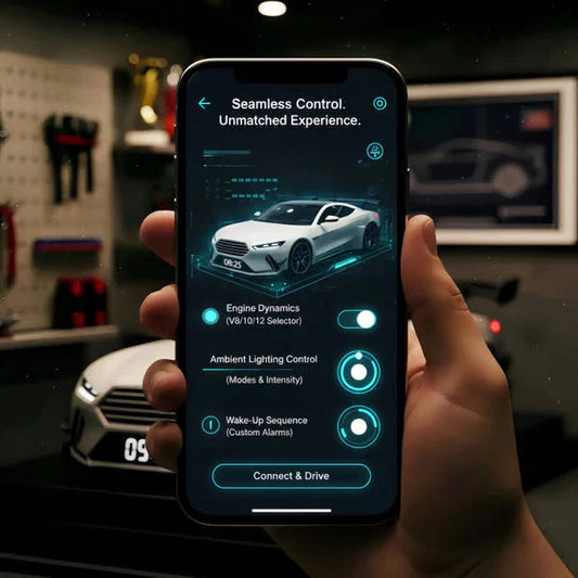 📢📢60 % ZĽAVA !!🎅【🎁Najlepší vianočný darček🎁】🎄Hypercar budík –🏎️GTR Realistické efekty motora a svetla