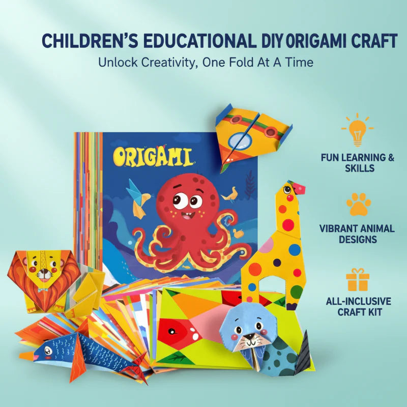 🌟 Detské vzdelávacie DIY Origami remeslo – tvorivá hra pre deti, rozvíja zručnosti a prináša rodinný zážitek! 🎉