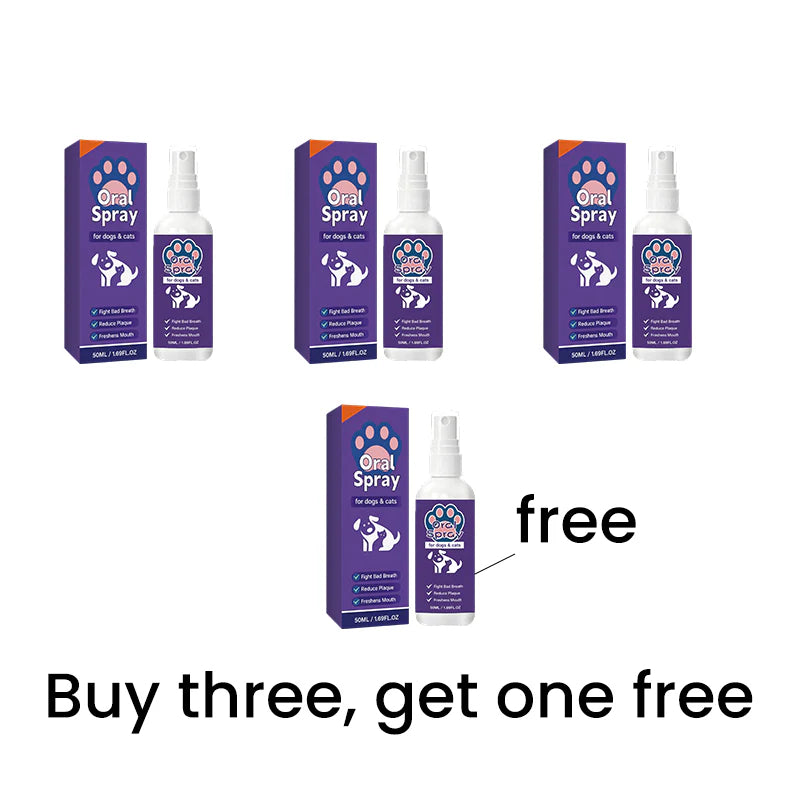 🎁1+1 ZADARMO (2 ks)✨Ústny sprej pre svieži dych u psov a mačiek