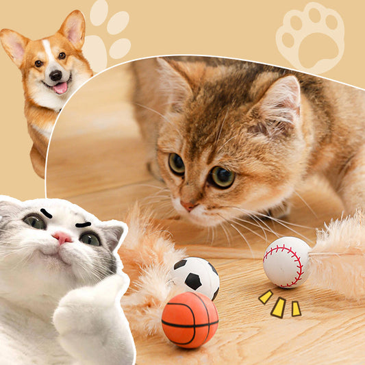 🐱✨ Interaktívna loptička pre mačky s pružinou – zábava bez batérií