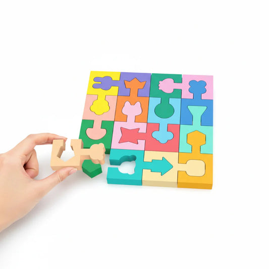 👶 Drevené Puzzle Pre Batoľatá – Vzdělání S Záľubou, Rozvoj S Zabavou! 🧠