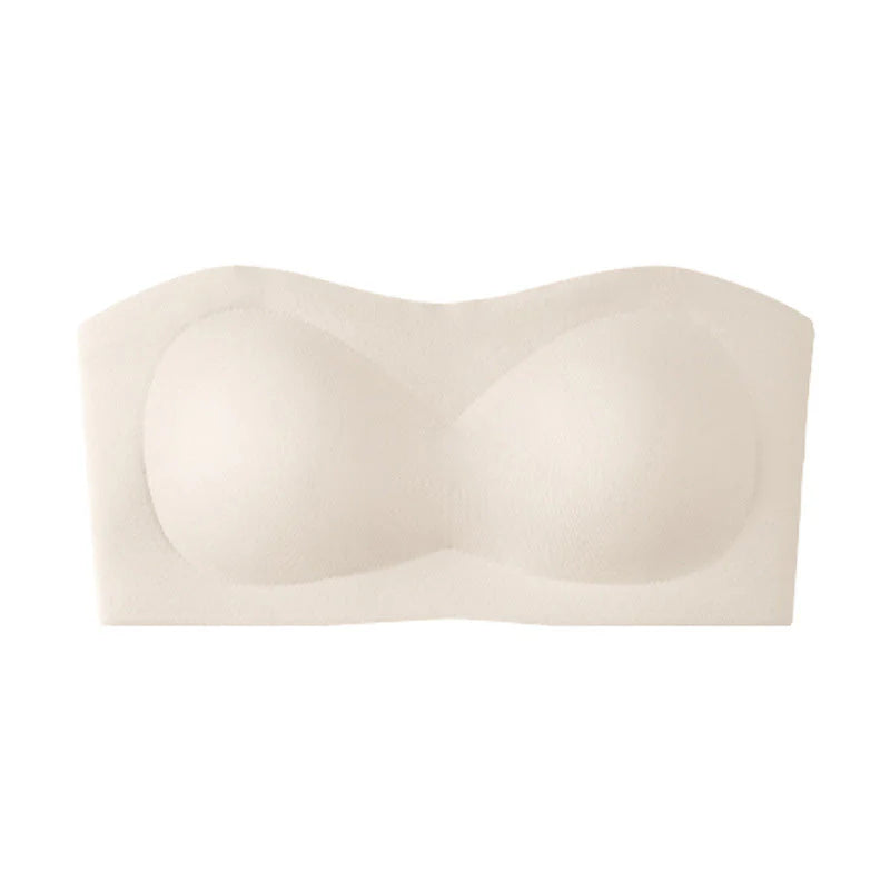 💞Dámske podprsenky bez ramienok, push-up bandeau podprsenky, nešmýkavé bezkosticové podprsenky s výstužou, bezšvové pohodlné podprsenky typu „tube“ a „jelly“