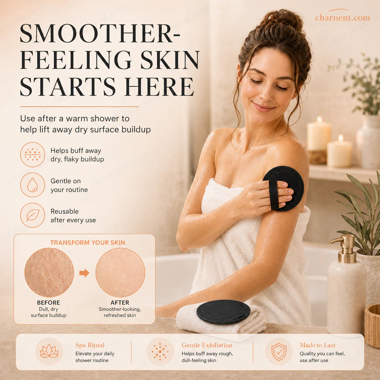 🌸🧖‍♀️ 50 % zľava! Kúpeľové špongie – jemne odstraňujú odumreté bunky, čistia póry a dodávajú pokožke žiarivý vzhľad ✨🛀