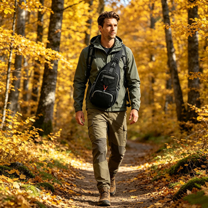 🧳✨ Pánska outdoorová crossbody taška – odolná, priestranná a pohodlná