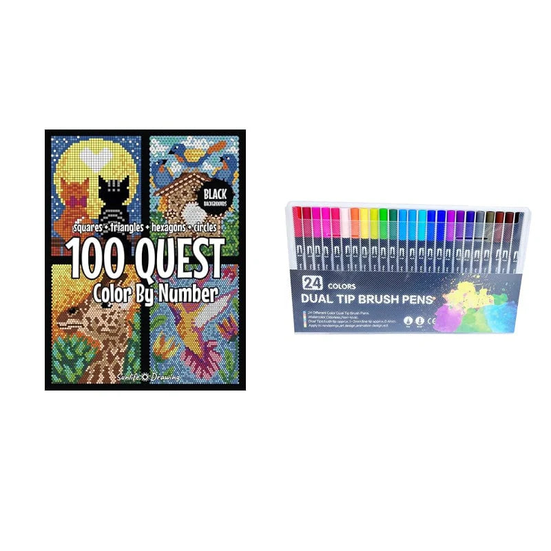 🌈 Sada vyfarbi podľa čísla – 100 misií, 24 farby, meditatívna a kreatívna zábava! ✨