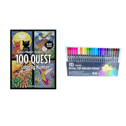 🌈 Sada vyfarbi podľa čísla – 100 misií, 24 farby, meditatívna a kreatívna zábava! ✨