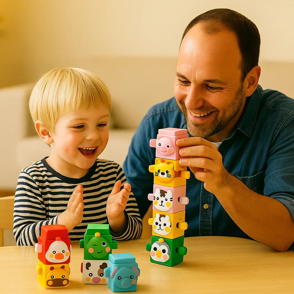 🐘 Montessori stavebnica – učenie hrou + rozvoj zručností! ✨