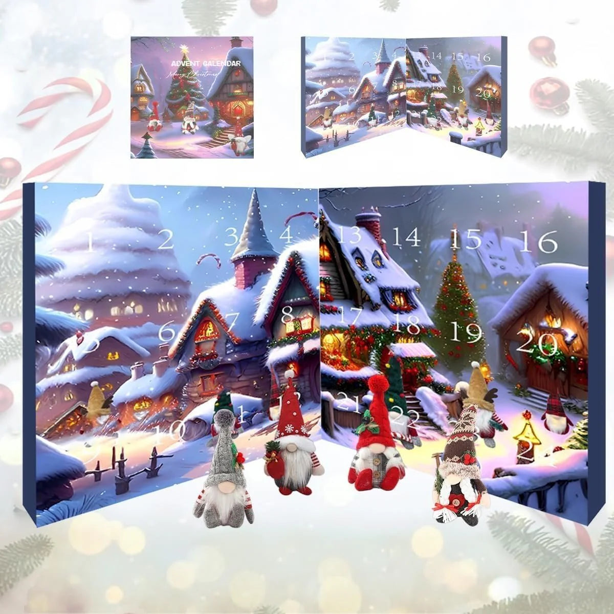 【🎄 Zábava pre celú rodinu】2025 Adventný kalendár s vianočnými škriatkami