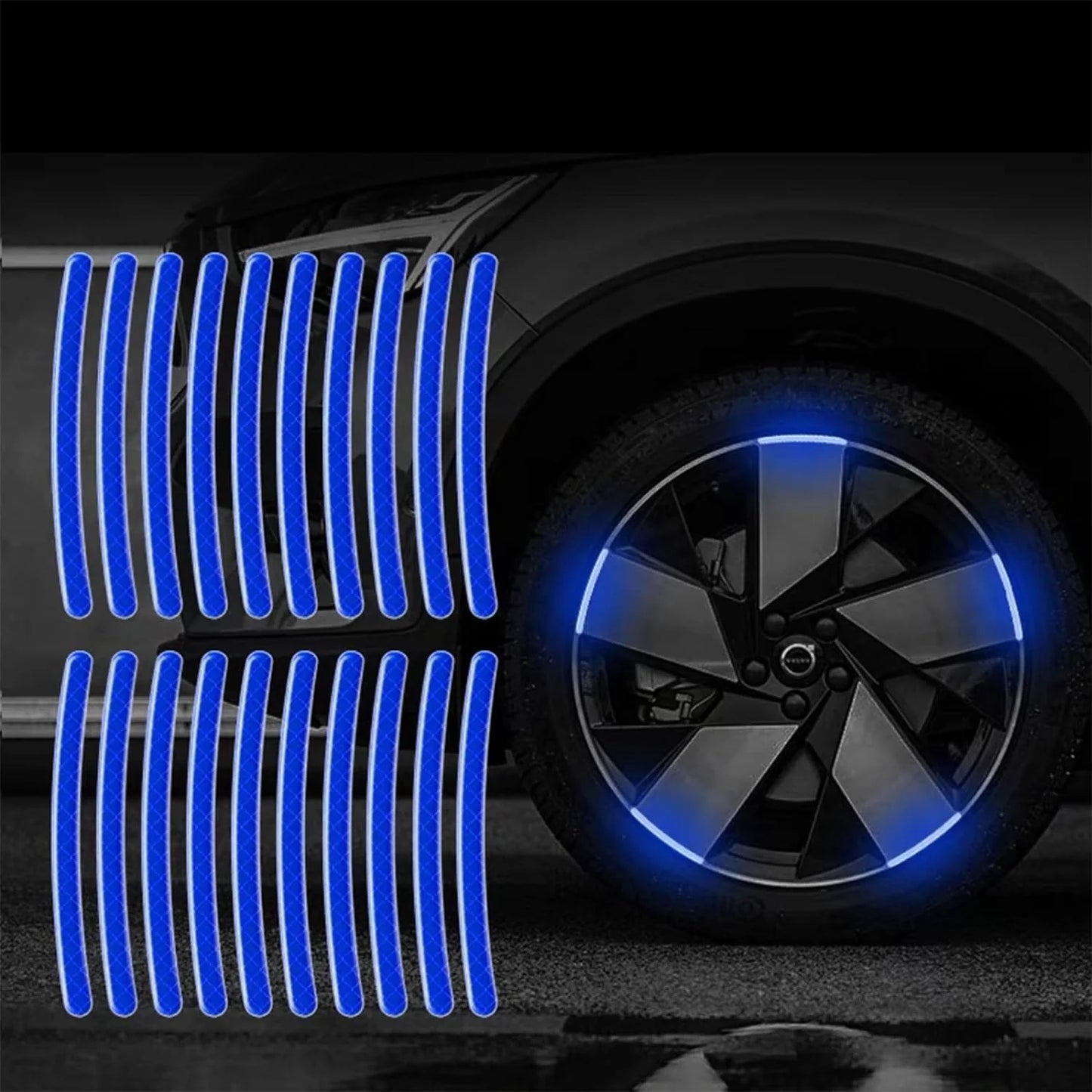 ✨ Reflexné nálepky na disky kolies – viditeľnosť a štýl aj v noci! 🚗