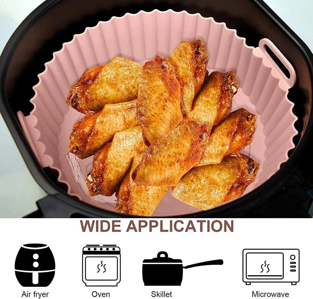 🍳Silikónový plech na pečenie do fritézy – bezpečný, odolný a perfektný pre zdravé jedlá! ✨