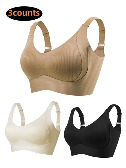 🔥👙Spevnite ovisnuté prsia bez kostíc – bezšvová push-up podprsenka. Na dobierku!