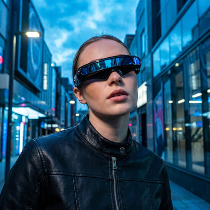 😎⚡ Asymetrické punkové slnečné okuliare – Retro Laser Eye štýl s UV400 ochranou! ✨