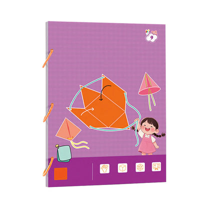 【👶🏻👶🏻Zaujímavá výučba】Učebnica o 3D geometrii s ťahaním šnúrok