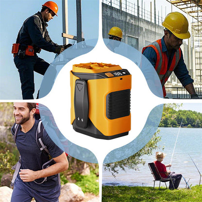 🌀 Stojanový ventilátor 6000 mAh – multifunkčný, s nastaviteľným uhlom 🌬️⚡🏖️