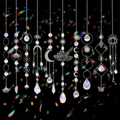 🌙🌈 Sada dekoratívnych slnečných lapačov – Slnko, mesiac a zlé oko pre krásny domov! ✨