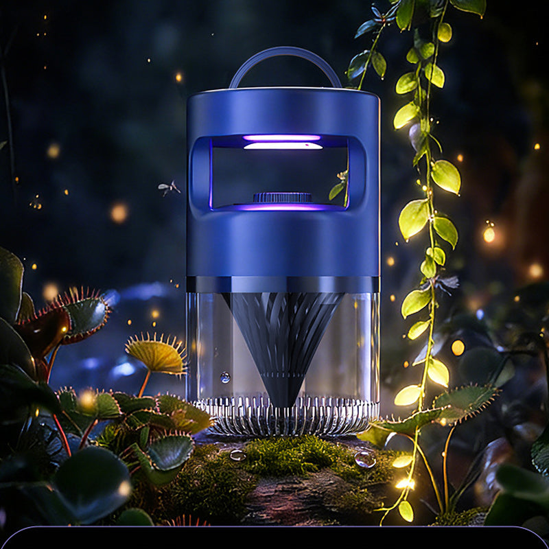 🦟✨ Tichý LED lapač komárov s nočným svetlom – bezpečný a účinný!
