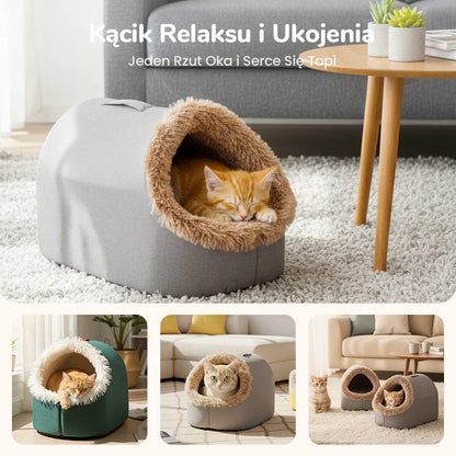 🐱🐶 Zimové legowisko pre domáce zvieratá – przytulné, teplé a ideálne pre psy, mačky a králiky! 🌟