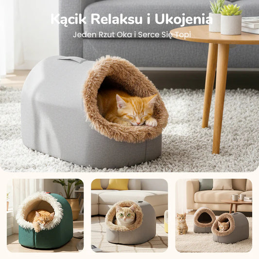 🐱🐶 Zimové legowisko pre domáce zvieratá – przytulné, teplé a ideálne pre psy, mačky a králiky! 🌟