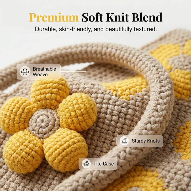 🌼 Háčkovaná bucket taška – letný must-have!