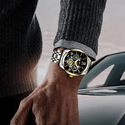 ⌚ Pánske Automatické Hodinky – Vodotesnosť + Elegancia! 💼