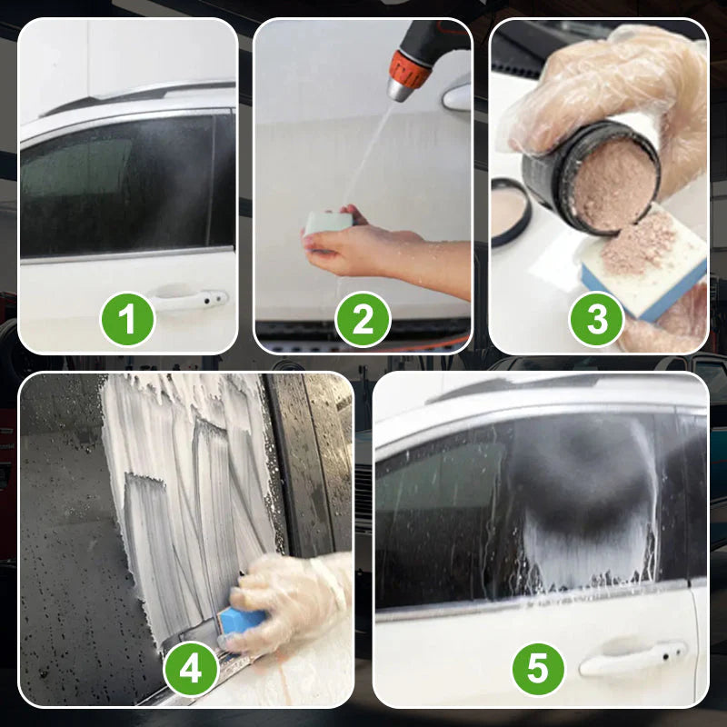 🚗Leštiaci prášok na autosklo | Účinné čistenie · Odstraňovanie olejového filmu · Krištáľovo čistý povrch💎