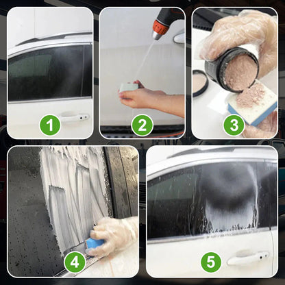 🚗Leštiaci prášok na autosklo | Účinné čistenie · Odstraňovanie olejového filmu · Krištáľovo čistý povrch💎