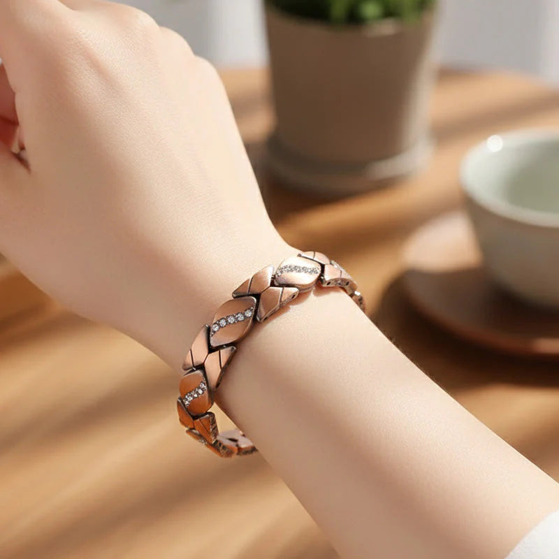✨ Elegantný Magnetický Náramok – Prírodný Vzor + Nastaviteľná Dĺžka + Módny! 🧲