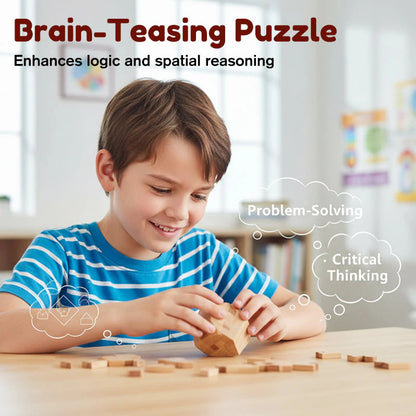 🧩Drevené logické puzzle Luban Lock – Odolné, vzdělávacie a zábavné pre všetky veky! 🪵