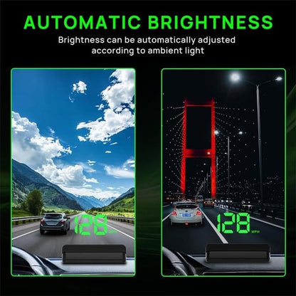 🚗Digitálny rýchlomer s head-up displejom pre autá – HUD pre osobné autá, nákladné autá a motocykle