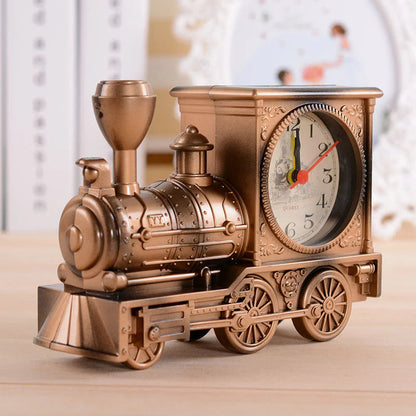🚂 Retro stolový budík v tvare lokomotívy – vintage dekorácia a spoľahlivé budenie