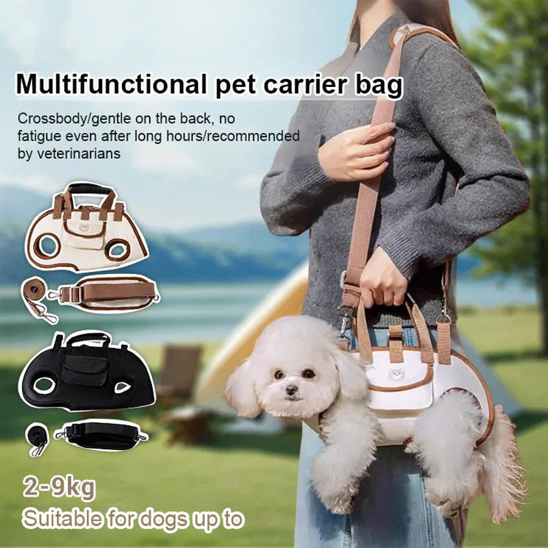 🐕🎒 Prepravka pre domáce zvieratá 2 v 1 – Priedušná, bezpečná, pohodlná