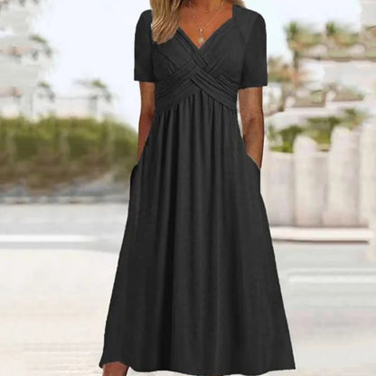 👗 Dlhé šaty s výstrihom do V – štýl a pohodlie! ✨
