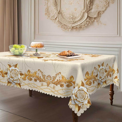 🌟 Luxusný zlatistý obrus – elegantný doplnok na stôl! ✨