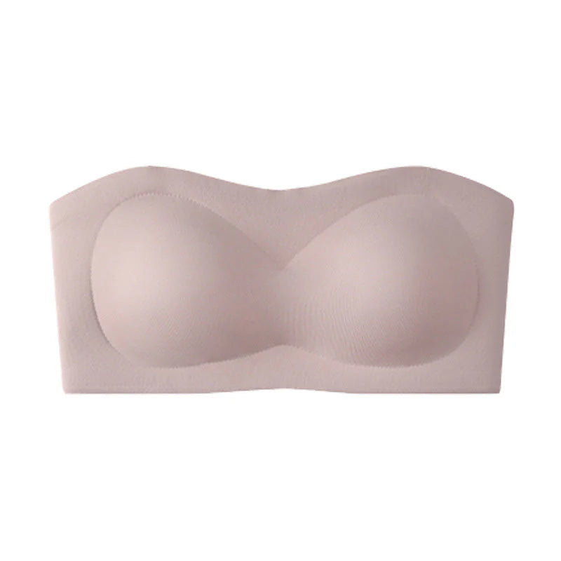 💞Dámske podprsenky bez ramienok, push-up bandeau podprsenky, nešmýkavé bezkosticové podprsenky s výstužou, bezšvové pohodlné podprsenky typu „tube“ a „jelly“
