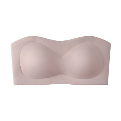 💞Dámske podprsenky bez ramienok, push-up bandeau podprsenky, nešmýkavé bezkosticové podprsenky s výstužou, bezšvové pohodlné podprsenky typu „tube“ a „jelly“