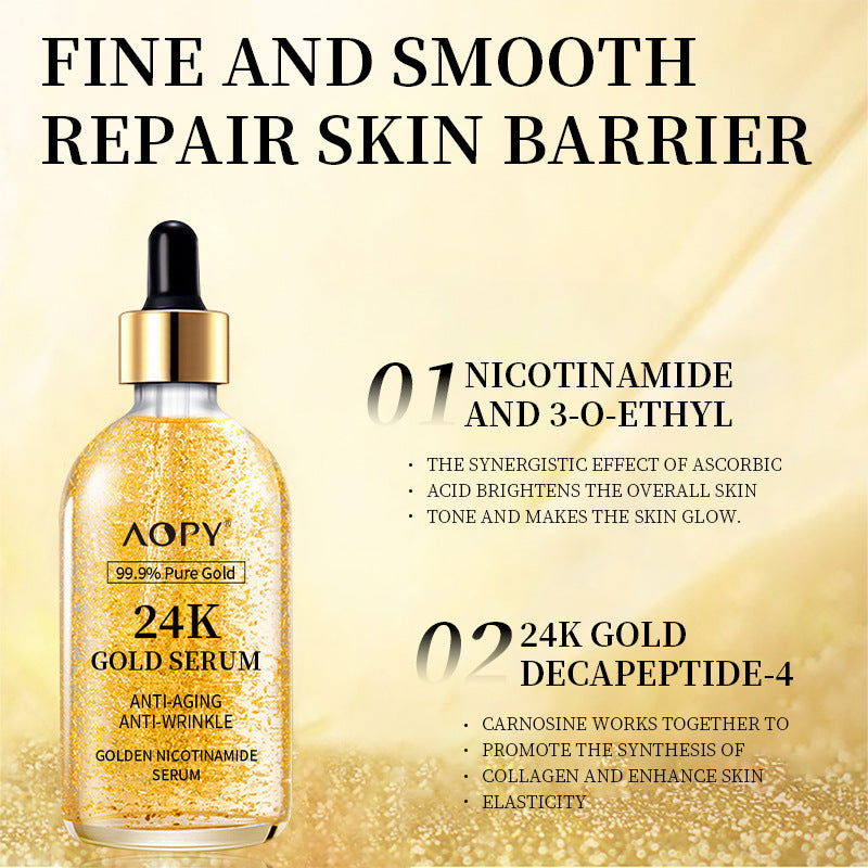🌟 24-karátové zlaté sérum proti starnutiu – regeneruje, rozjasňuje a udržiava mladistvý vzhľad pleti! 🌟
