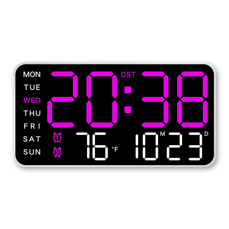 🕒 Veľké LED hodiny všetko v jednom – prehľadne doma teraz! 😍