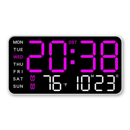 🕒 Veľké LED hodiny všetko v jednom – prehľadne doma teraz! 😍