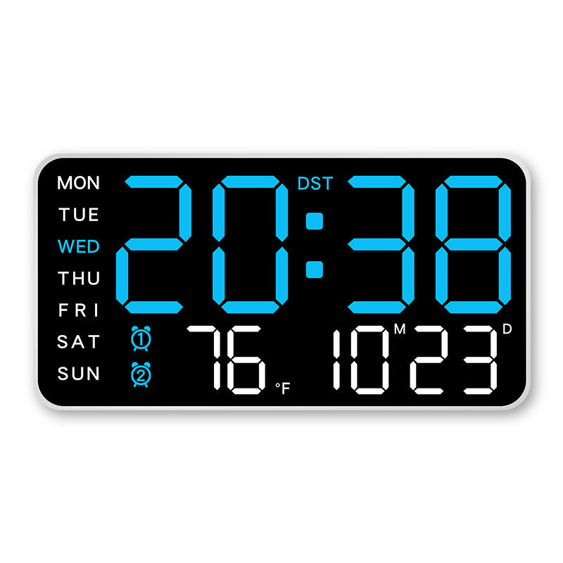 🕒 Veľké LED hodiny všetko v jednom – prehľadne doma teraz! 😍