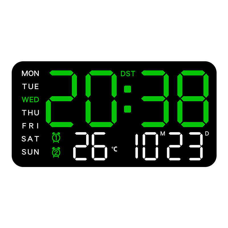 🕒 Veľké LED hodiny všetko v jednom – prehľadne doma teraz! 😍