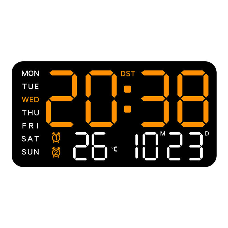 🕒 Veľké LED hodiny všetko v jednom – prehľadne doma teraz! 😍