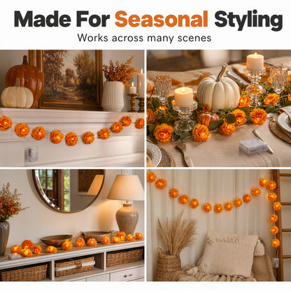 🌟 Jesenné reťazové svetielka Marigold – teplá žiara pre domov! 🎃