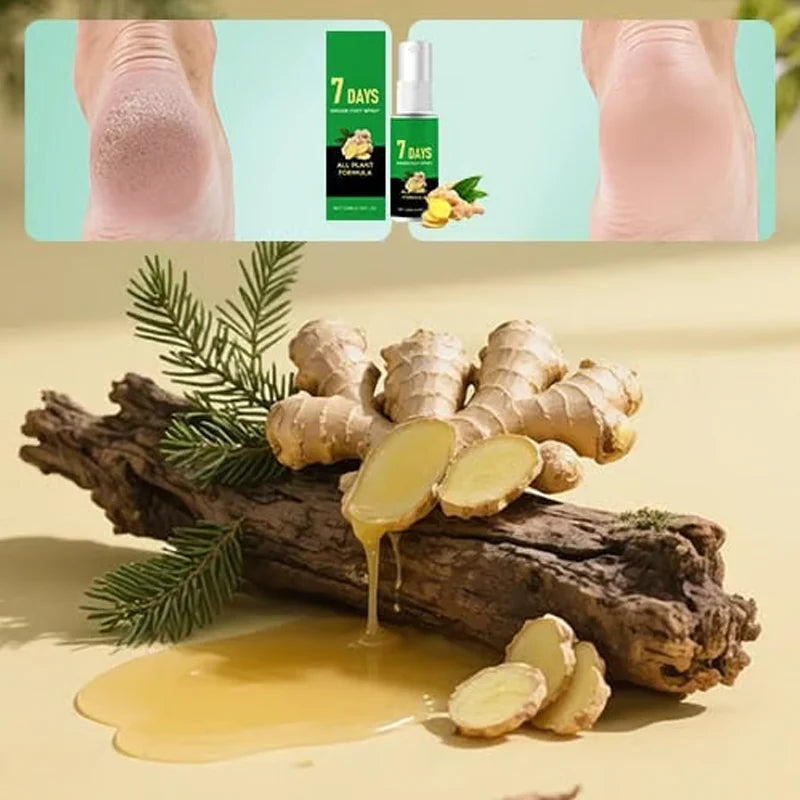 🔥Kúp 1 získaj 1 zadarmo🔥Exfoliačný sprej na nohy so zázvorom – 7 dní